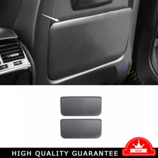 Seat Behind Net Bag Frame Cover Trim For BMW 5 Series G30 2018-2022 Carbon Fiber