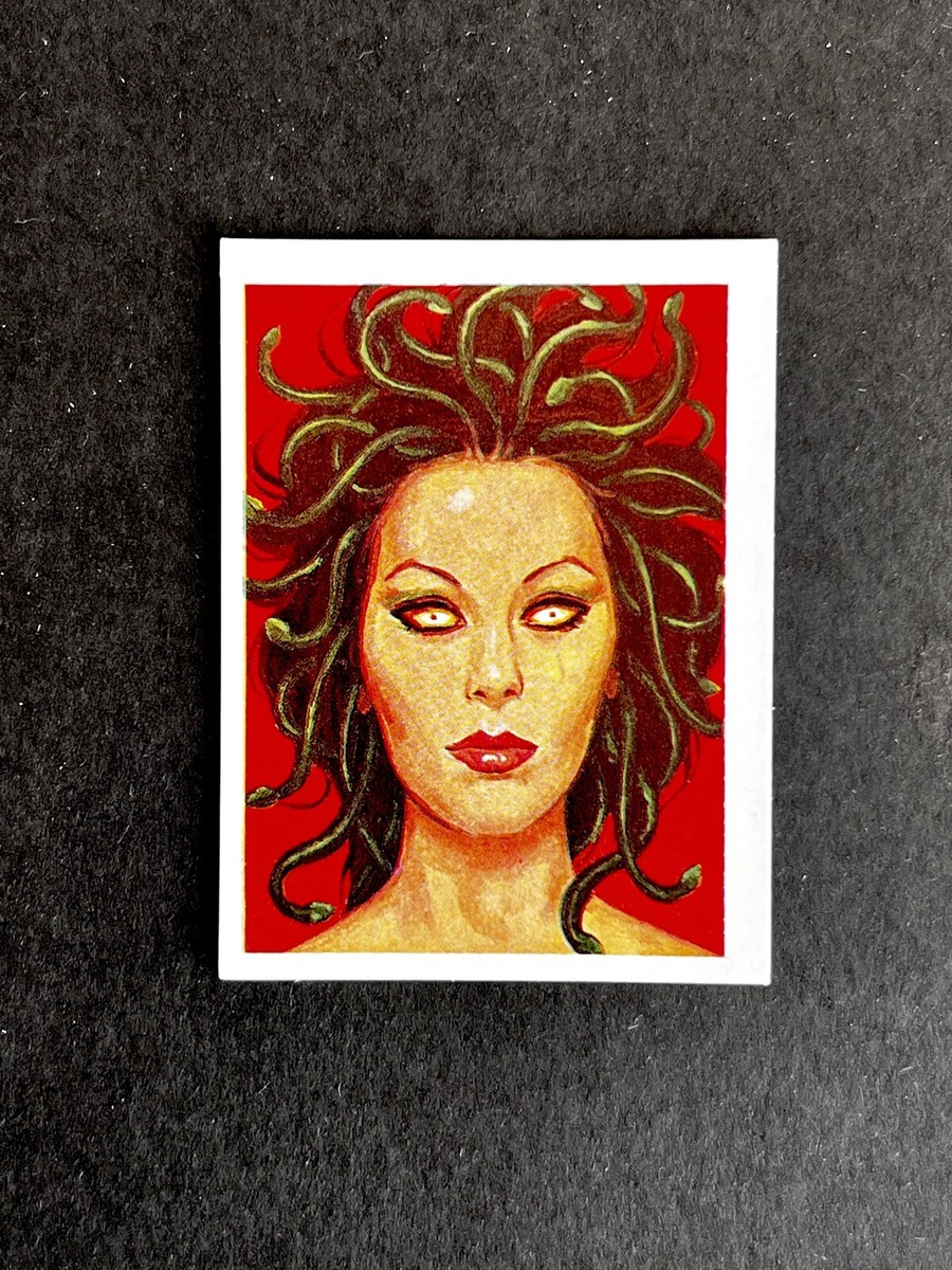70's Horror Terror Movie Monster Spanish Medusa three Gorgons Card