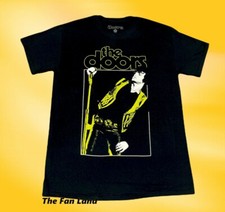 New The Doors Jim Morrison Classic Black Vintage Concert Band T-shirt