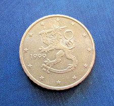 50 Cent 1999 Finnland (Vor Einführung des Euro ! 10Cent Münze 2000 als Zugabe 