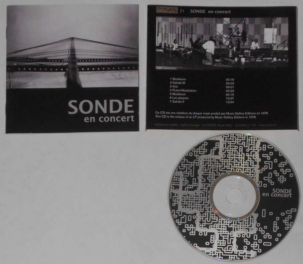 Sonde en Concert - Canada cd
