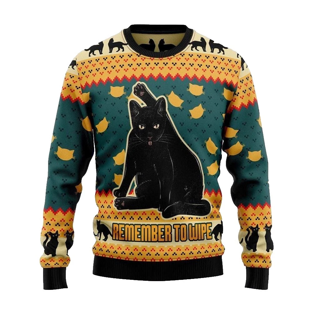 Black Cat Sweaters for Women