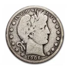 1906 D Barber Half Dollar 90% Silver Very Good 50C VG Unique Deal Detailed Gem
