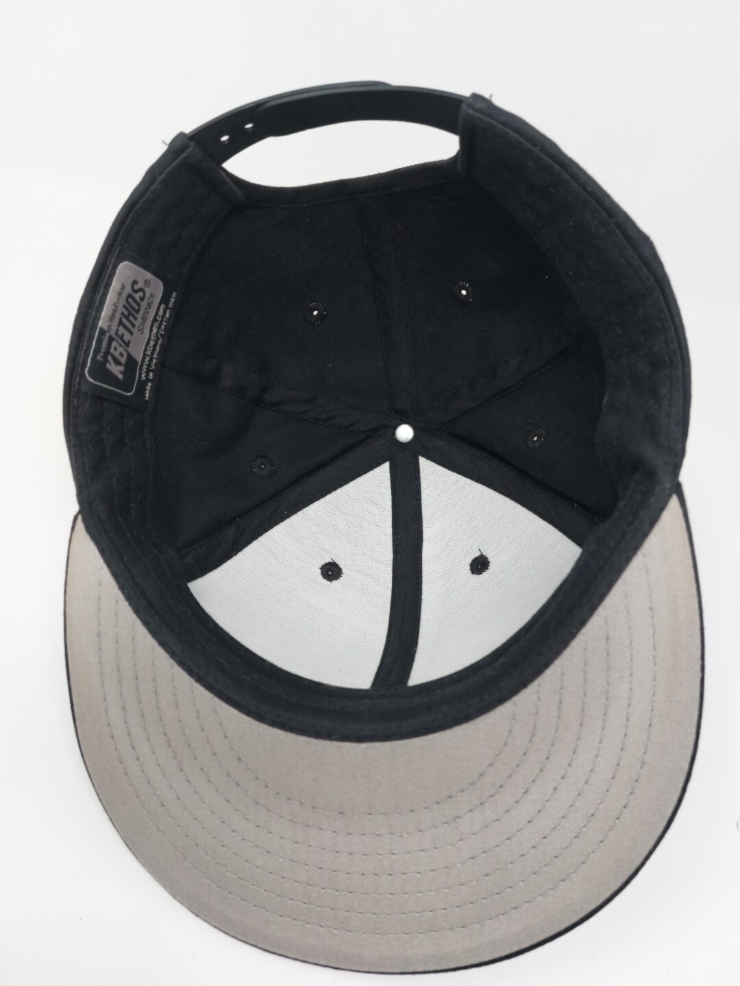Solid Plain Black KB Ethos Snapback Hat Adjustabl… - image 7
