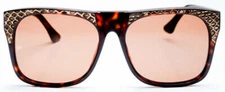 Vintage Frames By Corey Shapiro Rude Snake Skin Fashion Trend Sunglasses 