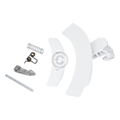 Türgriff Set mit Haken Feder Platte wie Electrolux 4055137402 für Waschmaschine 