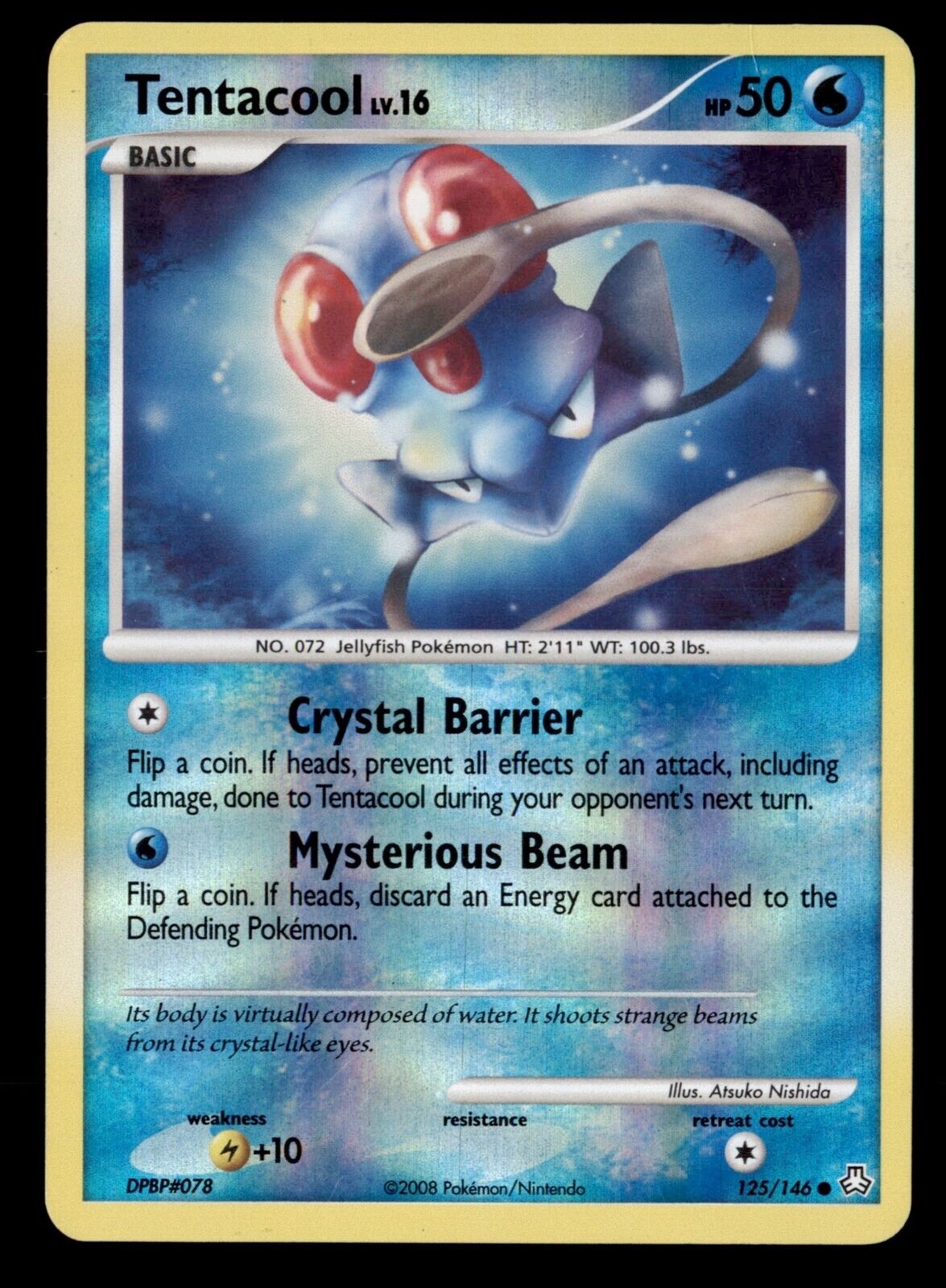 Pokemon Card Tentacool LV.16 Legends Awakened 125/146 PL/EXC Reverse Holo TCG!!!