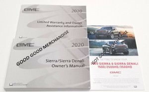 2020 GMC SIERRA OWNERS MANUAL 1500 2500 3500 DENALI SLT SLE AT4