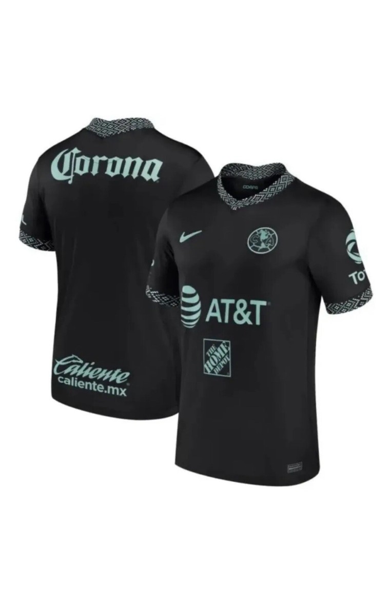 Nike Club America Soccer Jersey Black 2XL 2021/22 3RD KIT DB5743  
