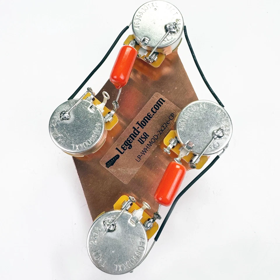 Arnés de cableado Gibson Les Paul cableado años 60 moderno - estándar, caída naranja Foto 3 de 4