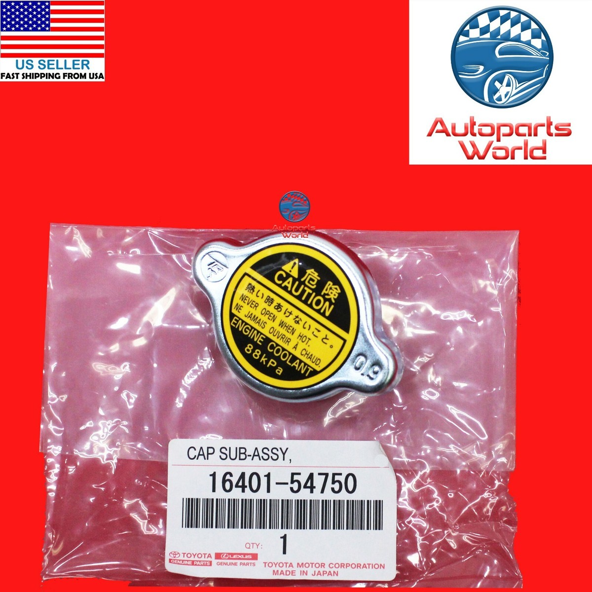 BRAND NEW GENUINE OEM TOYOTA LAND CRUISER LX450 RADIATOR CAP 16401
