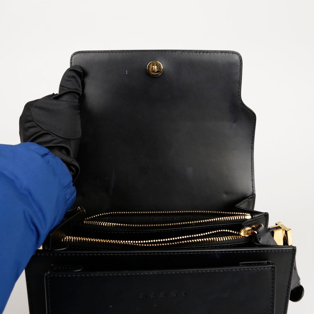 Marni SBMPN09NO1 Medium Trunk Shoulder Bag Crossbody