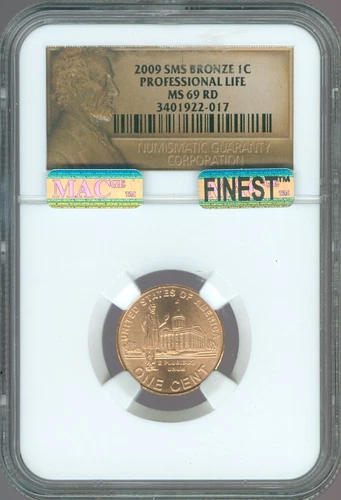 2009 Lincoln Cent Professional Life NGC MS69 RD SMS MAC Quality 