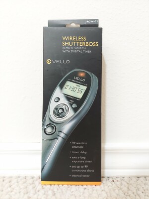 Vello Wireless Shutterboss Canon EOS RCW-II-C RCW-C2 dX 5dII 5dIII 7dII 6d