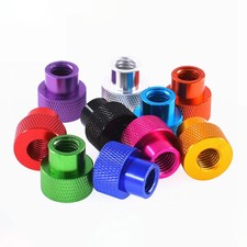 Knurled Thumb Nuts High Type Aluminium Hand Turn Knobs 6 -32 1/4"-20 3/8"-16