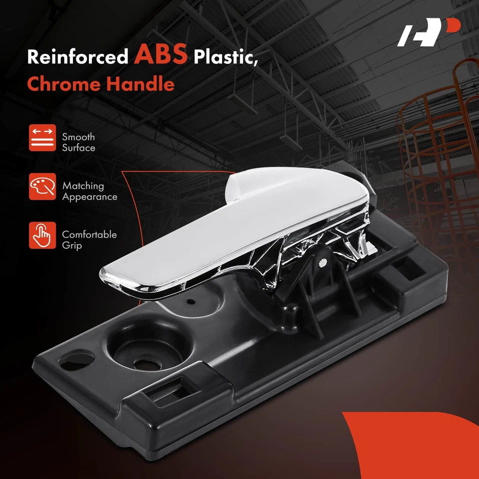 Manija de puerta interior cromada pasajero delantero o trasero para Dodge Durango Jeep 11-19 Foto 3 de 4