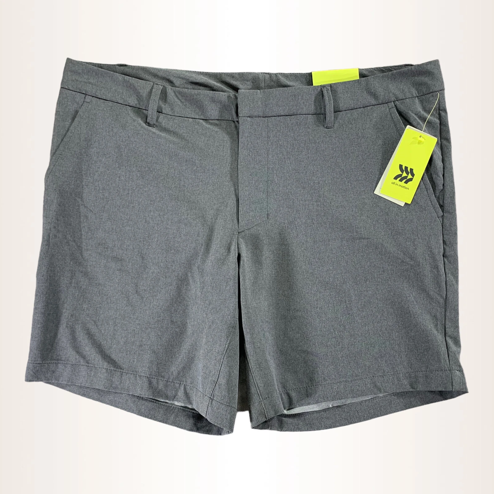 All in Motion Shorts Mens 40 Golf Shorts Secuity Pocket Gray