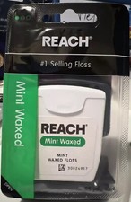 Reach Waxed Dental Floss  Effective Plaque Removal, Extra Wide Cleaning Surface