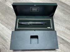 Cross Lustrous Chrome Ballpoint Pen In Case W/Instructions Model 3502 ENGRAVED
