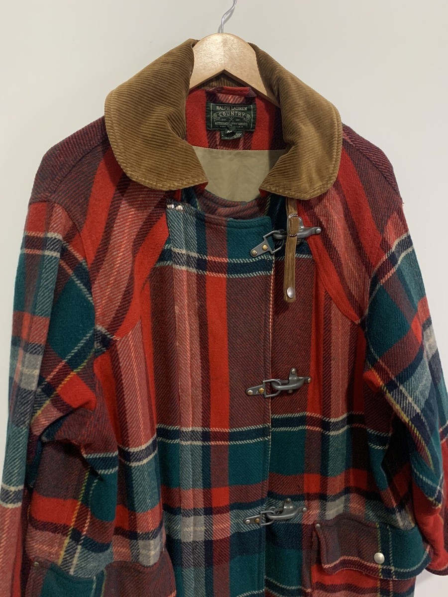 Vintage Polo Country Ralph Lauren Fireman Barn Coat Wool Vintage Polo Country Ralph Lauren Fireman Barn Coat Wool