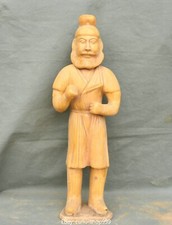 55cm Big Tangsancai Pottery Porcelain People Human Man Knight Warrior Statue