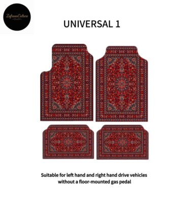 ZafranCulture Persian & Arabian Inspired Car Floor Mats Rug Style