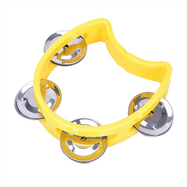 Hand Held Tambourine Metal Plastic Rattle Ball Percussion for KTV eBay