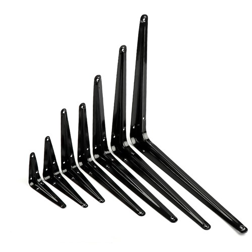 70mm-300mm Black /White Shelf Bracket Metal London Shelf Shelve Support Brackets - Picture 4 of 26