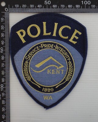 VINTAGE KENT POLICE DEPARTMENT WA US EMBROIDERED