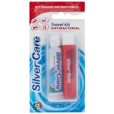 SILVER CARE KIT VIAGGIO ANTIBATTERICO SPAZZOLINO DENTIFRICIO 20ML IGIENE ORALE