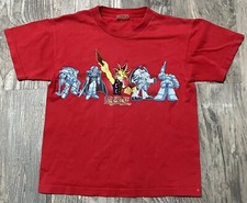 Yu-Gi-Oh Vintage Graphic Tee T-Shirt Red Youth Small