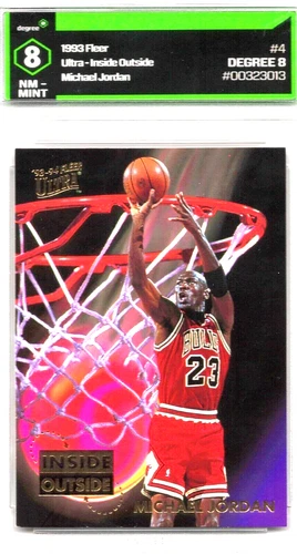 1993 Fleer Ultra Inside/Out Michael Jordan Chicago Bulls #4 Degree 8 NM-MINT HOF
