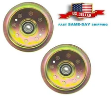 2 Flat Idler Pulley For MTD Cub Cadet 956-04129 753-08171 756-04129 756-04129C