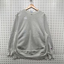 Vintage 90s Champion Reverse Weave Blank Sweatshirt Mens XL Distressed 22x27