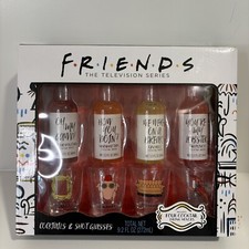 Friends TV Series 4 Shot Glasses & 4 Cocktail Mixers Gift Set - Iconic Images