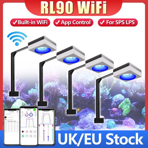 PopBloom RL90 WiFi LED Aquarium Lights Marine Fish Tank 180cm 72" 6ft Reef Coral - Picture 16 of 18