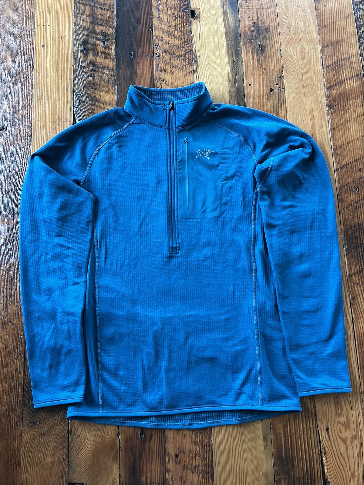 Maglione Arc'teryx Konseal con cerniera strato base waffle griglia cerniera acqua uomo S