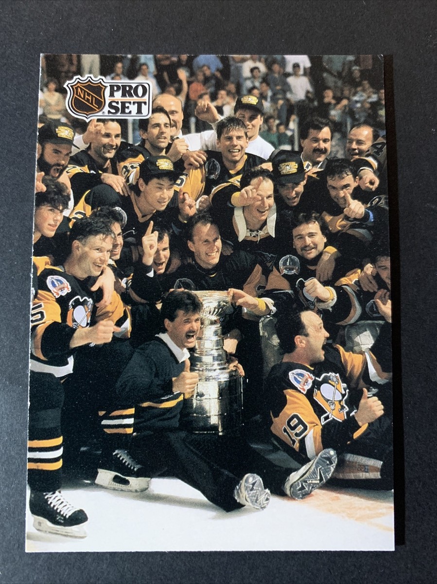 【ROSE】 2点set 1991-92 Pro Set #319 Pittsburgh Penquins Stanley Cup Champions | eBay