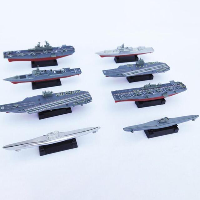 8x Aircraft Carrier Toy Modern 4D Assembled Ship Model for Adults Boys Gifts