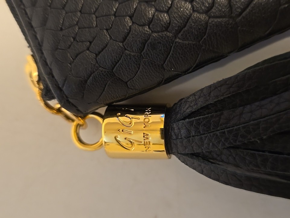 GiGi New York Embossed Python Leather UBER CLUTCH eBay