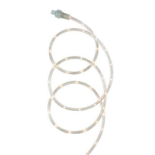 12' Plug-in WARM WHITE LED Rope Light Plug & Twist Connect Extendable ...