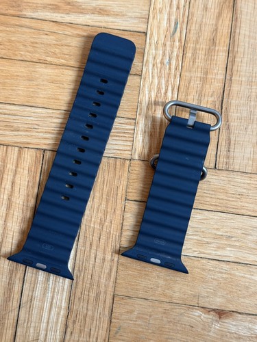 Bracelet Apple Ocean 49 mm pour Apple Watch bleu océan titane - Photo 2 sur 4