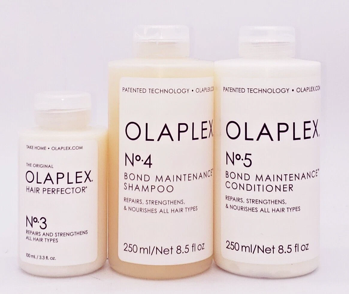 Olaplex #3 Hair Perfector, #4 Bond Maintance Shampoo & #5 Conditioner Set