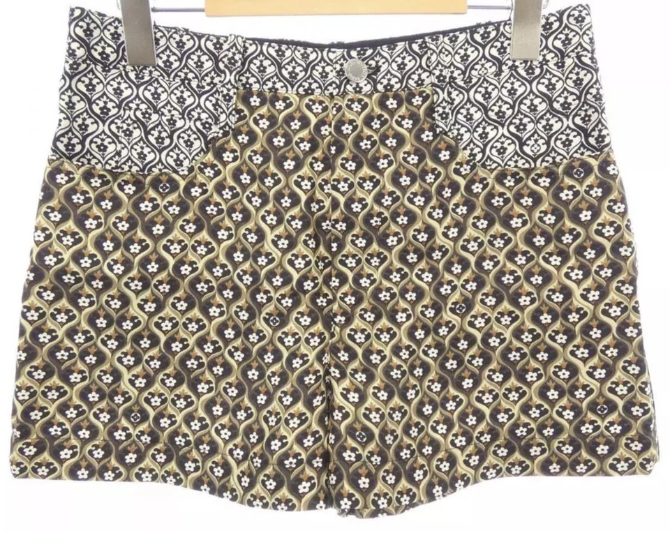 NUEVO CON ETIQUETAS NUEVO Louis Vuitton 2016 Negro Blanco Medio Pantalones Cortos 34 36 0 2 4 S XS Foto 2 de 4