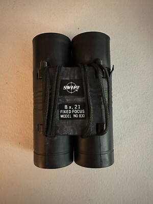 SWIFT Compact Binoculars x 21 Fixed Focus Model 803 w/ Case