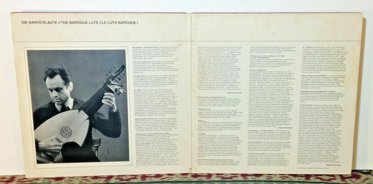 Eugen M. Dombois: The Baroque Lute I, Weiss, Kellner, Bach