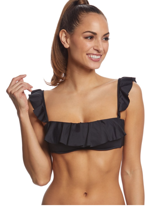 Polo Ralph Lauren Modern Solid Ruffle Underwire Bikini Top