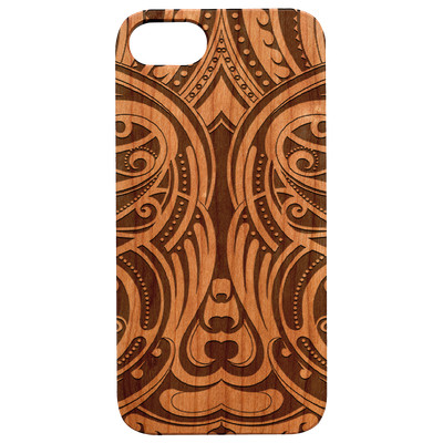 Maori 1 Wood Case for iPhone 15/14/13/12/11 Pro/Max/Mini/Plus S20/21/22 L