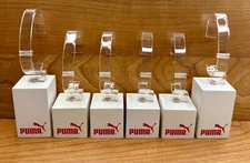 ✅ USED ORIGINAL PUMA STORE WATCH HOLDER DISPLAY STAND PEDESTAL - SET OF 6 - RARE