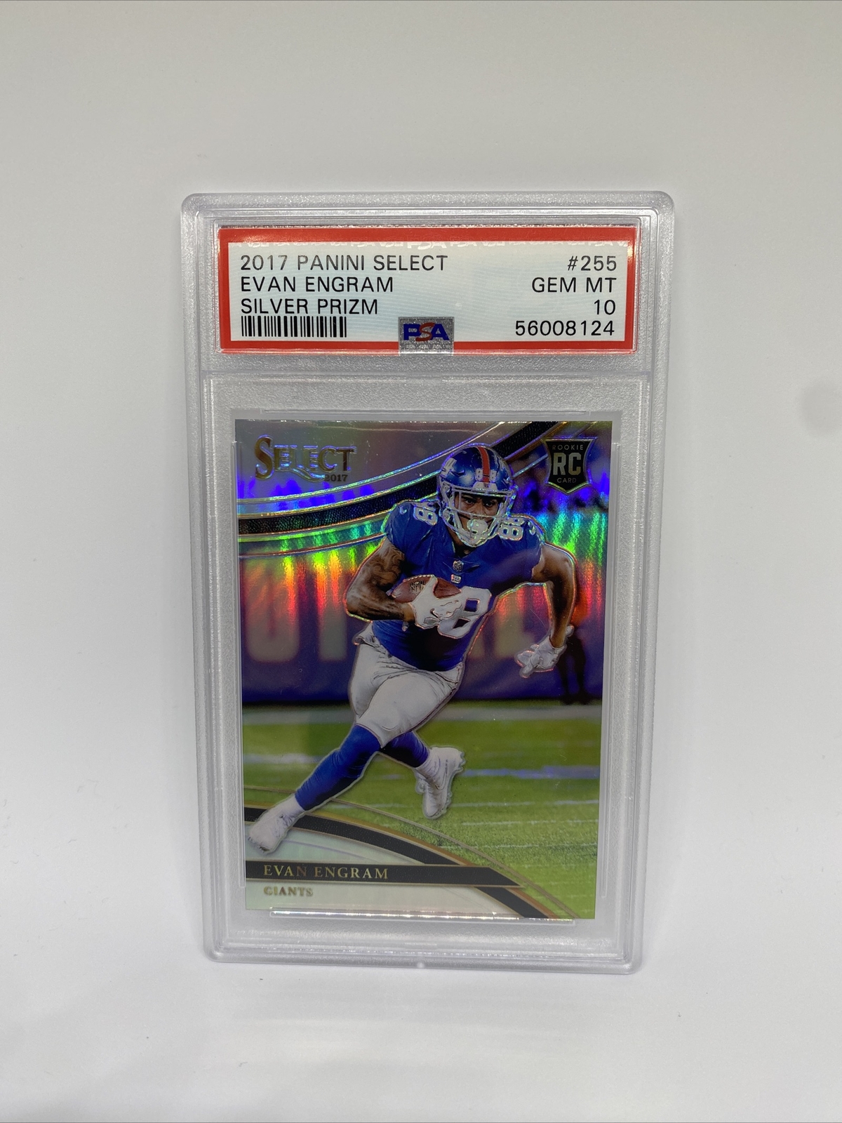 2017 Panini SELECT Silver PRIZM #255 EVAN ENGRAM RC Rookie Card PSA 10 Gem Mint
